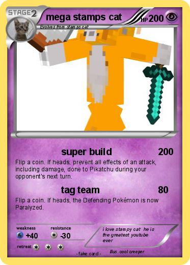 Pokemon mega stamps cat