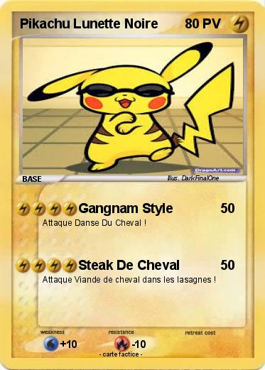 Pokemon Pikachu Lunette Noire