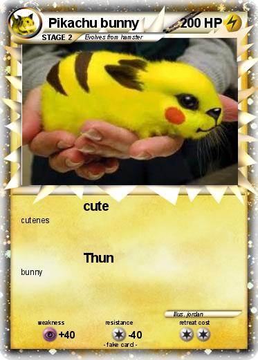Pokemon Pikachu bunny