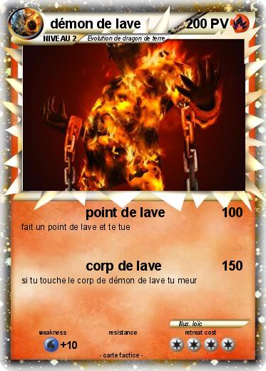 Pokemon démon de lave