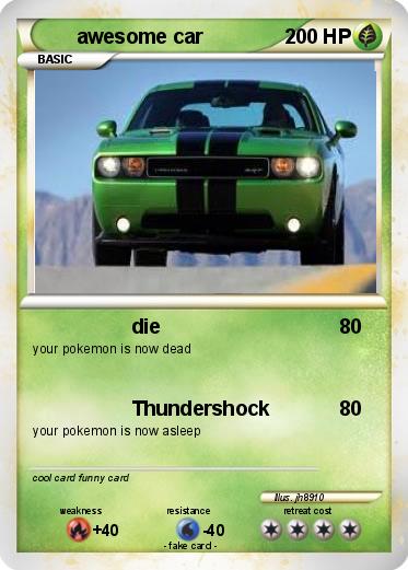 Pokemon awesome car