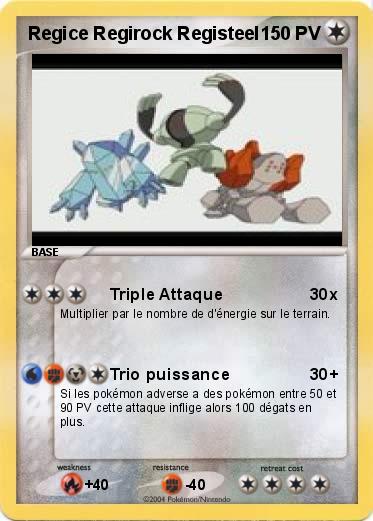 Pokemon Regice Regirock Registeel