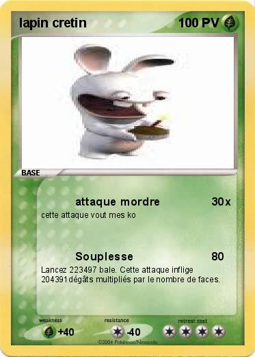 Pokemon lapin cretin
