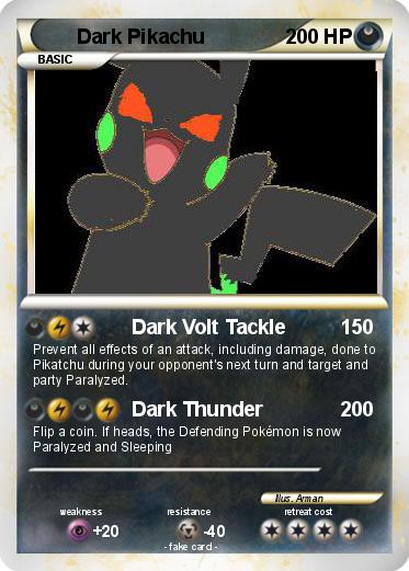 Pokemon Dark Pikachu
