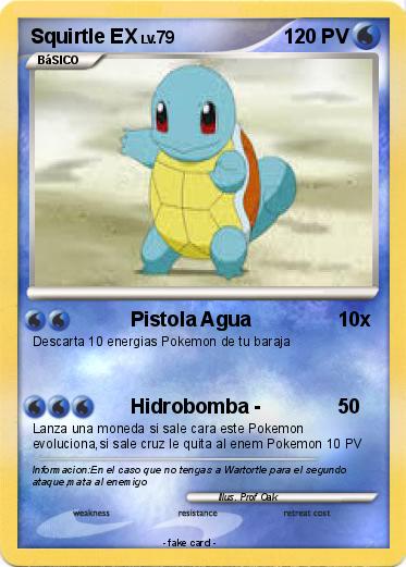 Pokemon Squirtle EX