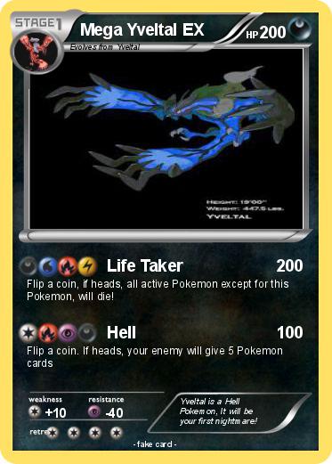 Pokemon Mega Yveltal EX