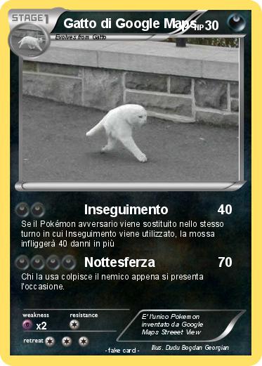 Pokemon Gatto di Google Maps