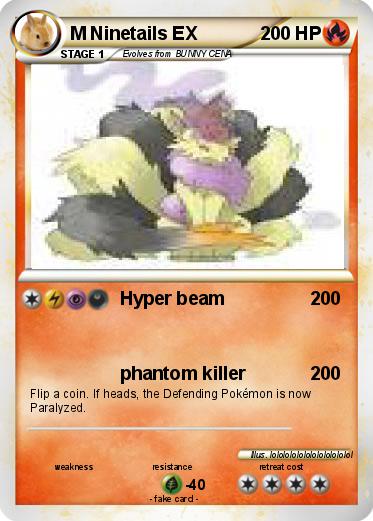 Pokemon M Ninetails EX