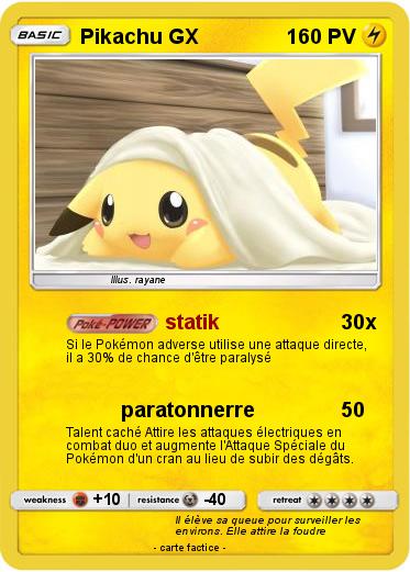 Pokemon Pikachu GX
