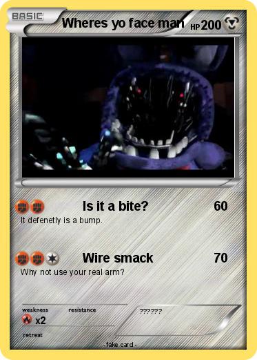 Pokemon Wheres yo face man