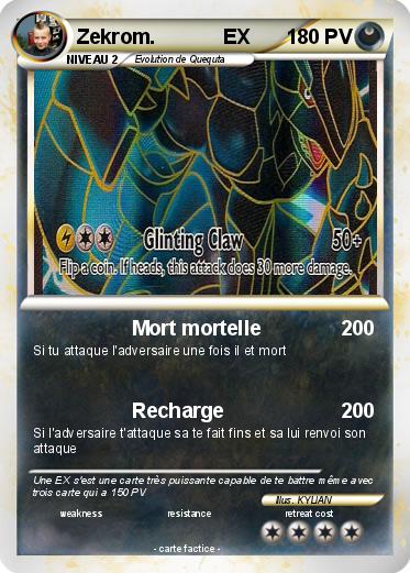 Pokemon Zekrom.            EX