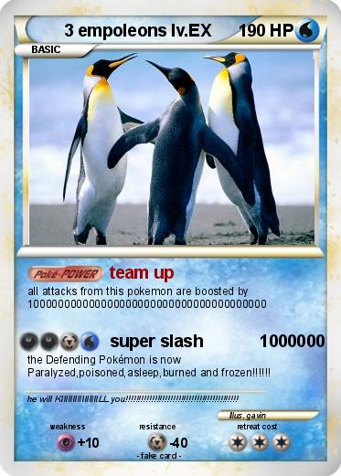 Pokemon 3 empoleons lv.EX
