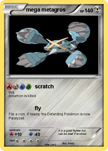 Pokemon mega metagros