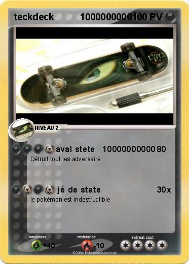 Pokemon teckdeck          1000000000        