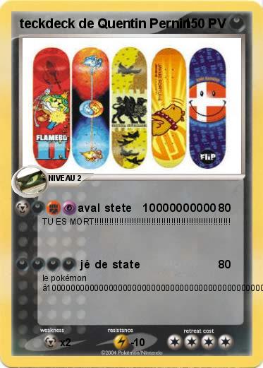 Pokemon teckdeck de Quentin Pernin