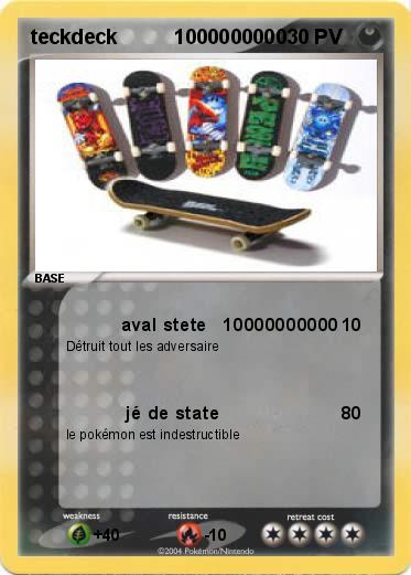 Pokemon teckdeck          1000000000        