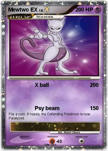 Pokemon Mewtwo EX