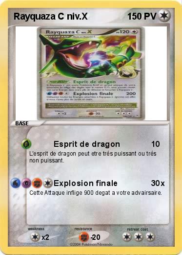 Pokemon Rayquaza C niv.X