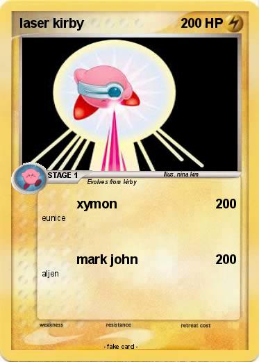 Pokemon laser kirby
