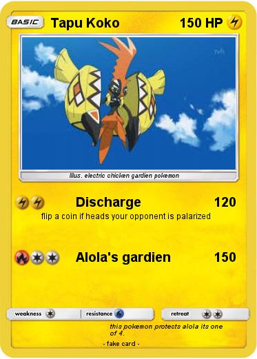 Pokemon Tapu Koko