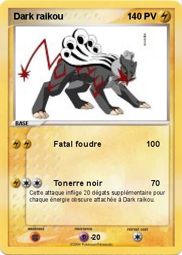 Pokemon Dark raikou
