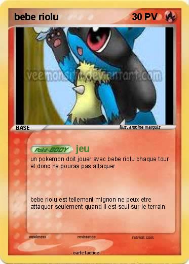 Pokemon bebe riolu