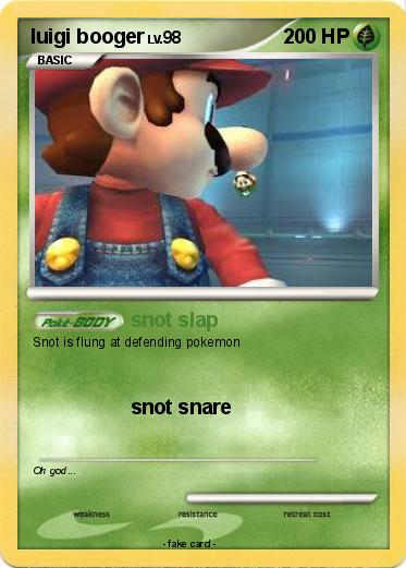 Pokemon luigi booger