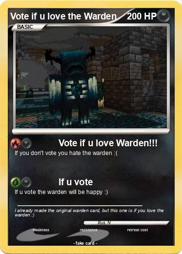 Pokemon Vote if u love the Warden