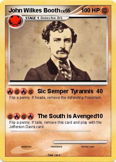 Pokemon John Wilkes Booth