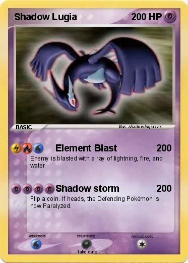 Pokemon Shadow Lugia