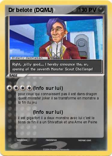 Pokemon Dr belote (DQMJ)