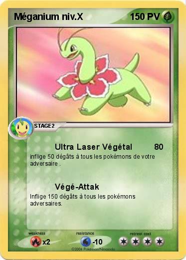 Pokemon Méganium niv.X
