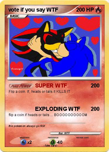 Pokemon vote if you say WTF