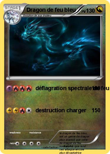 Pokemon Dragon de feu bleu