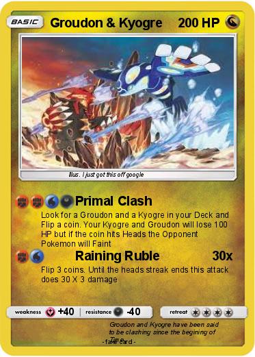 Pokemon Groudon & Kyogre