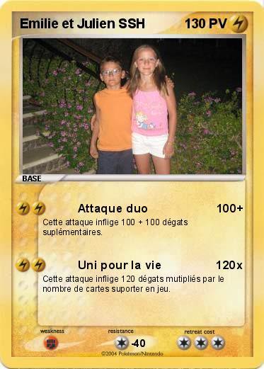 Pokemon Emilie et Julien SSH 