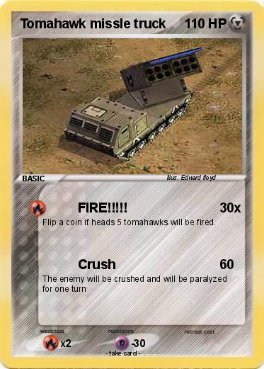 Pokemon Tomahawk missle truck