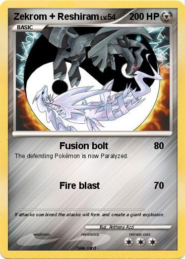 Pokemon Zekrom + Reshiram