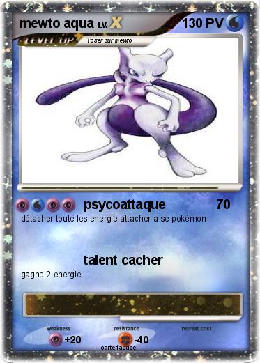 Pokemon mewto aqua