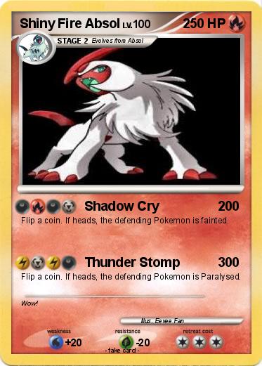 Pokemon Shiny Fire Absol