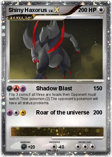 Pokemon Shiny Haxorus