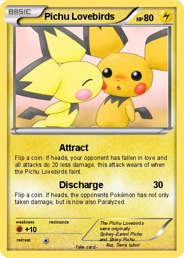 Pokemon Pichu Lovebirds