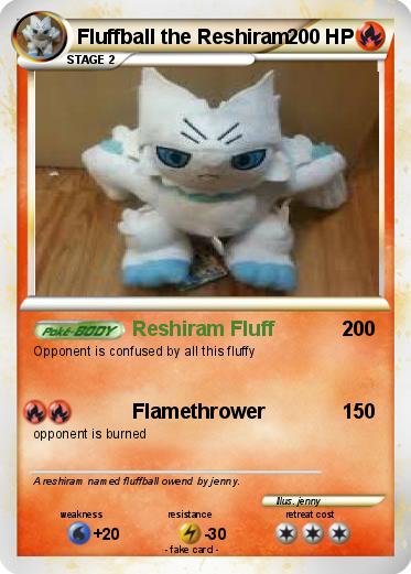 Pokemon Fluffball the Reshiram