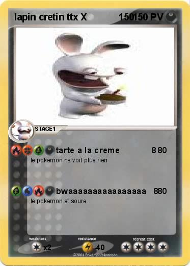 Pokemon lapin cretin ttx X            150