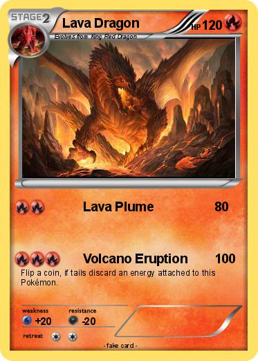 Download Pokémon Lava Dragon 61 61 - Lava Plume - My Pokemon Card