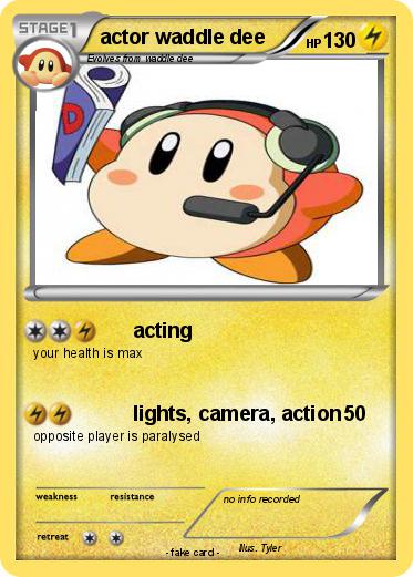 Pokemon actor waddle dee