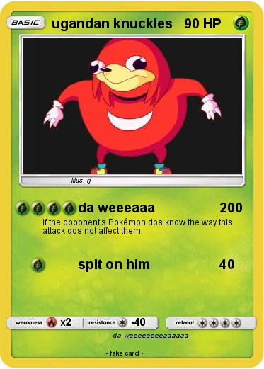 Pokemon ugandan knuckles