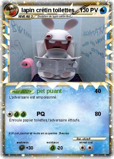 Pokemon lapin crétin toilettes