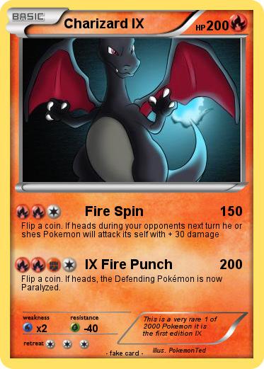 Pokemon Charizard IX