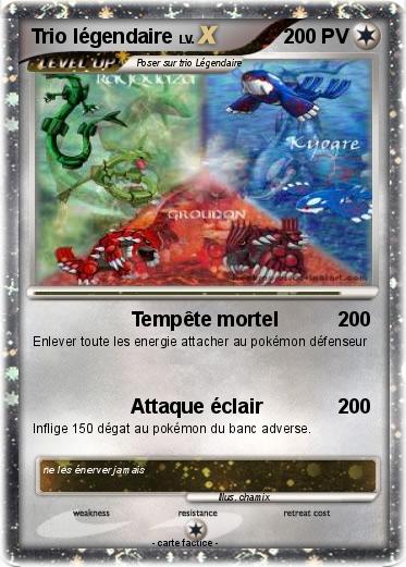Pokemon Trio légendaire